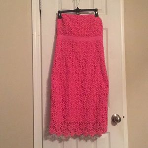 Beautiful pink Lilly Pulitzer strapless dress